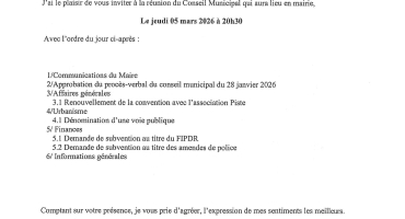 Convention du CM